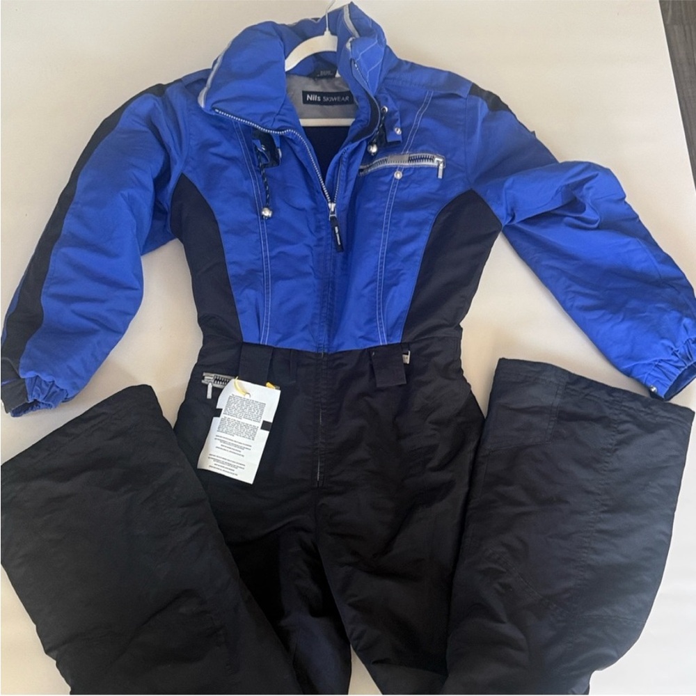 NILS Blue and Black Jumpsuit